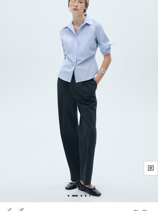 Mango Tops - Mango Light Blue Button-Down Shirt